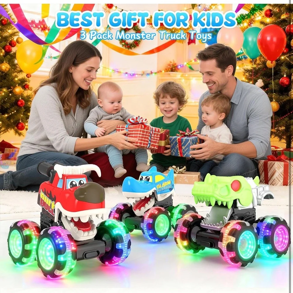 Monster Trucks Light-Up Toy Set